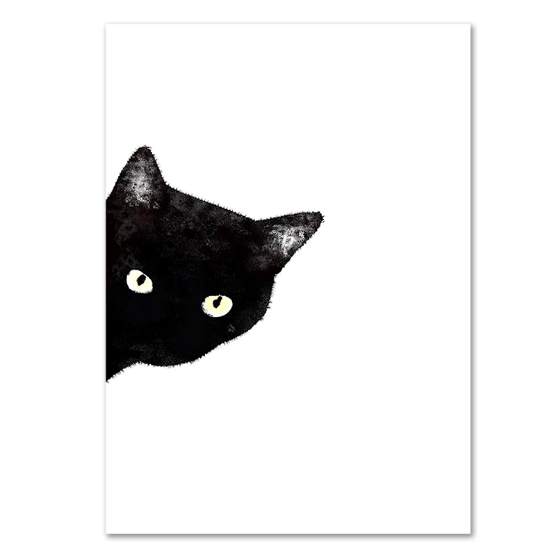 Кот выглядывает из за угла картинки распечатать