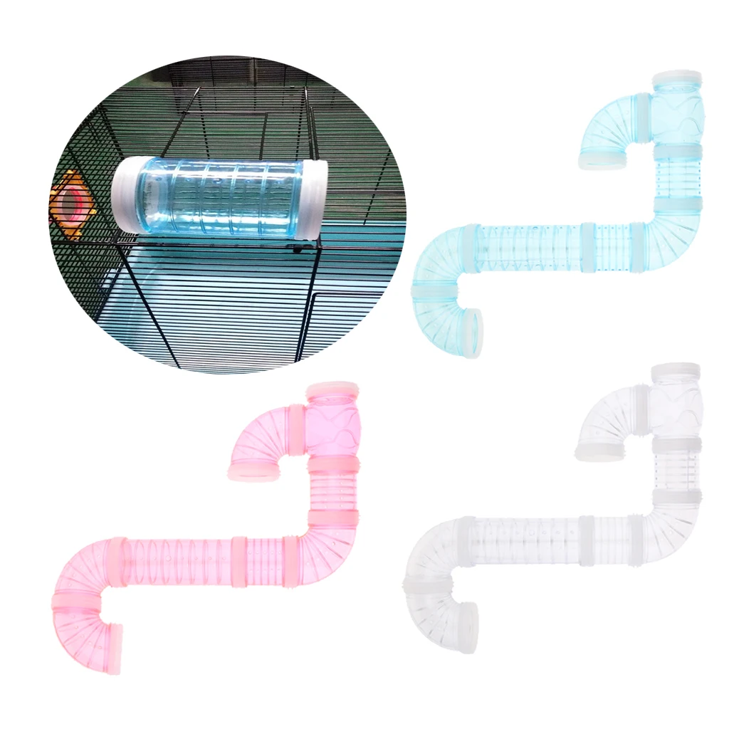 DIY External Connected Tunnel Pipe Hamster Amusement Tube Toys for Small Pet