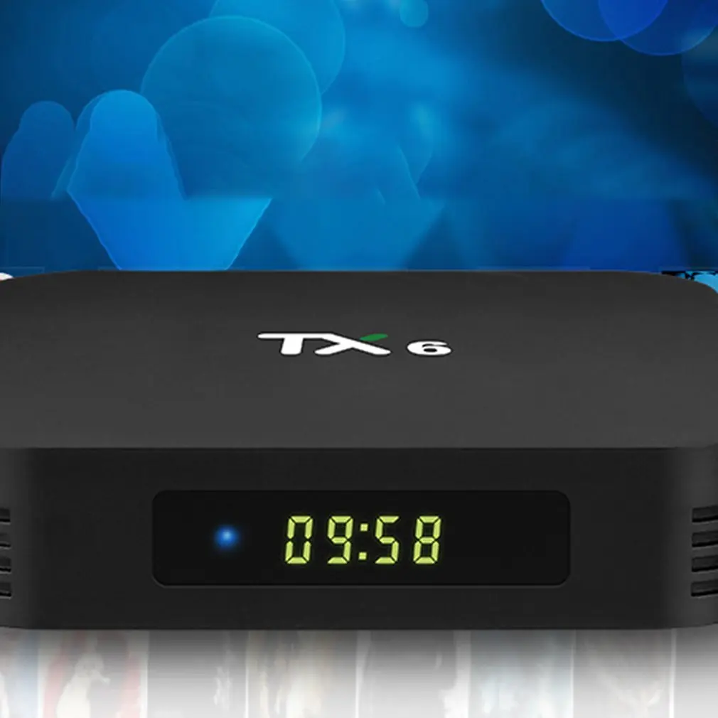TX6 Android 9,0 Смарт ТВ приставка Allwinner H6 четырехъядерный Поддержка 2,4G беспроводной wifi 4G 32G телеприставка медиаплеер
