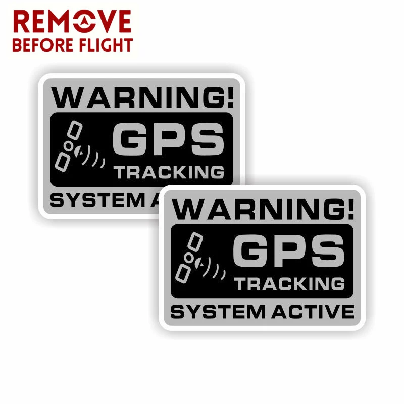 1 ペアミニ Gps 車両車の警報セキュリティ注意警告デカールステッカー Car Stickers Aliexpress
