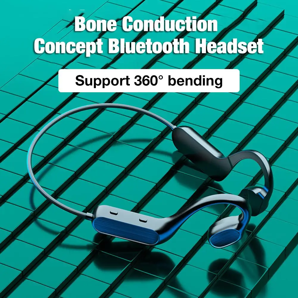 Bone Conduction Headphones Bluetooth Wireless Sports Earphone Headset Stereo Hands free With Microphone For Running