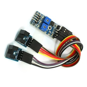 

New 2-Channel Slotted Optical Switch Speed Detect Velocity Sensor Module