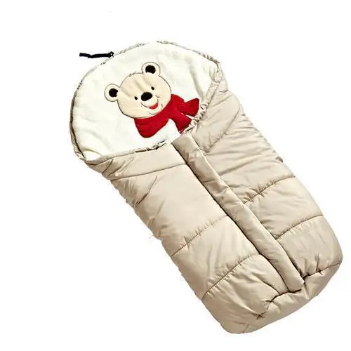 Зимняя детская спальная сумка для прогулочная коляска ножная муфта Водонепроницаемая Милая сохраняющая тепло ночная рубашка для новорожденных ветрозащитная детская Пелёнка