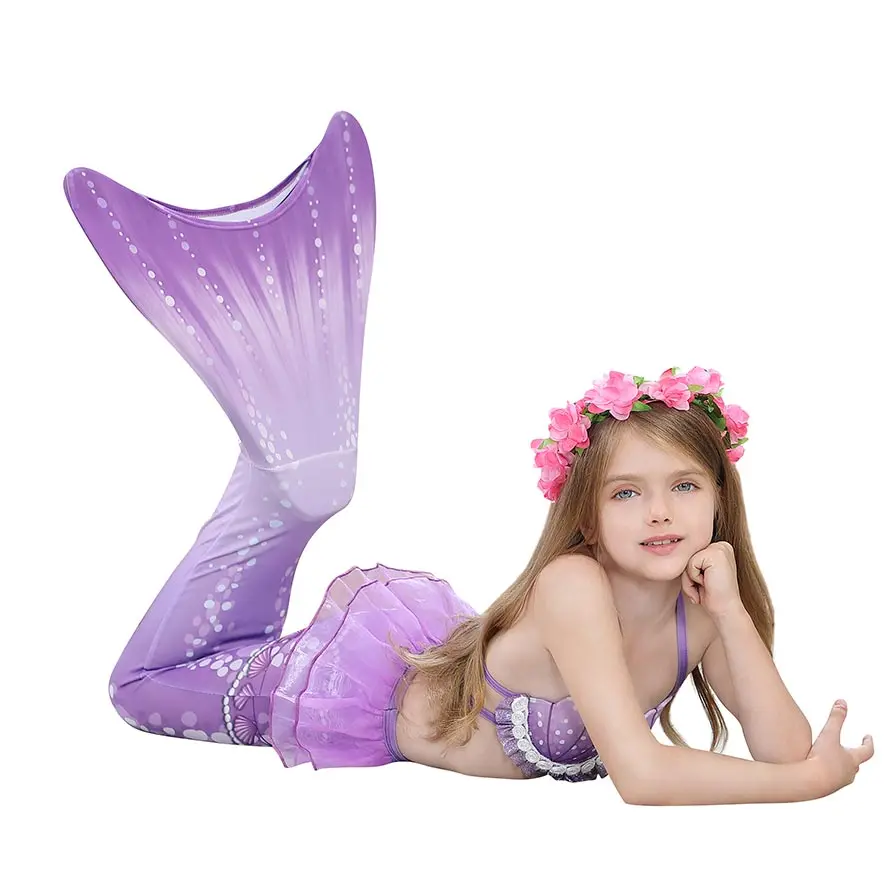 Mermaid Tail Cosplay Costume Swimsuit Set