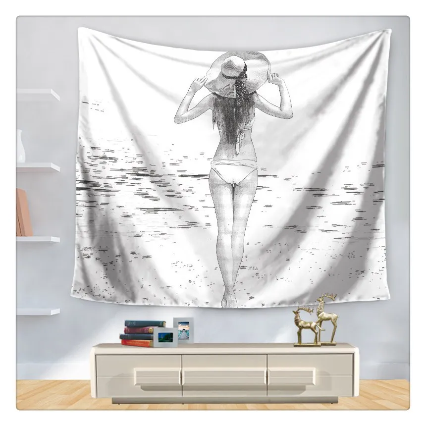 150cm×200cm Tapestry Wall Hanging Carpet Throw Yoga Mat for Home Bedroom Decoration - Цвет: GT1146-5