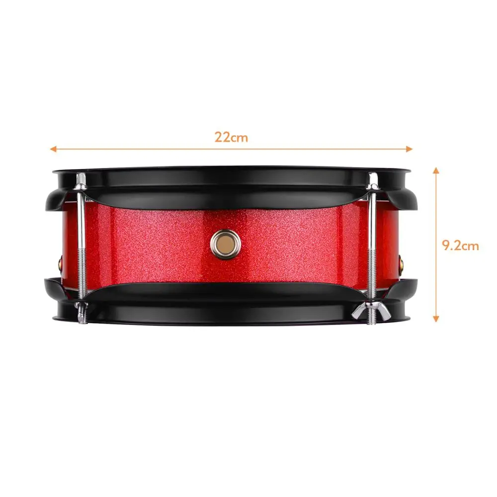 Musical Percussion Instruments Muslady Percussion Drum 8inch Snare Drum Head with Drumsticks Shoulder Strap Key for Beginner Student Band Holiday gift