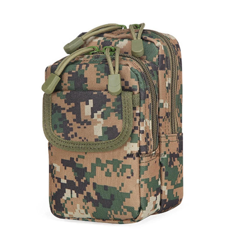 woodland digital 800D нейлоновая сумка для походов, бега, талии, мобильного телефона, многофункциональная сумка Molle, военный пояс, сумка для инструментов, тактические сумки для мобильного телефона - Цвет: woodland digital
