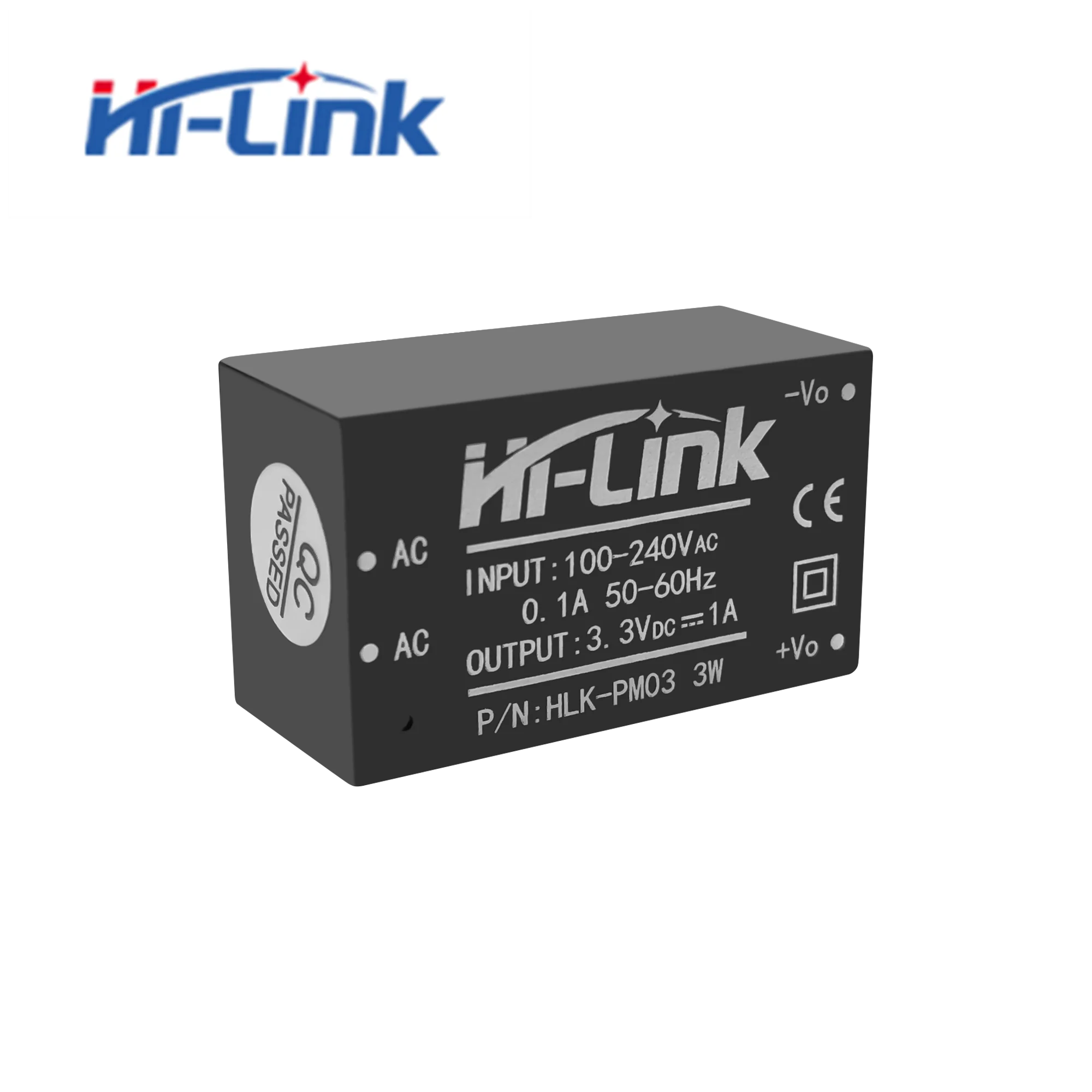 Hi-Link AC/DC HLK-PM03 3.3V 3W Mini Adjustable Power Supply Module Converter Intelligent Household 10pcs/Lot power adapter power supply switching power supply power converter