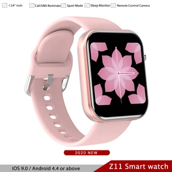 

Z11 Smart Watch Men Android 1.54'' Inch Screen Heart Rate Monitor IP67 Waterproof Fitness Tracker Smartwatch For IOS phone Pk i8