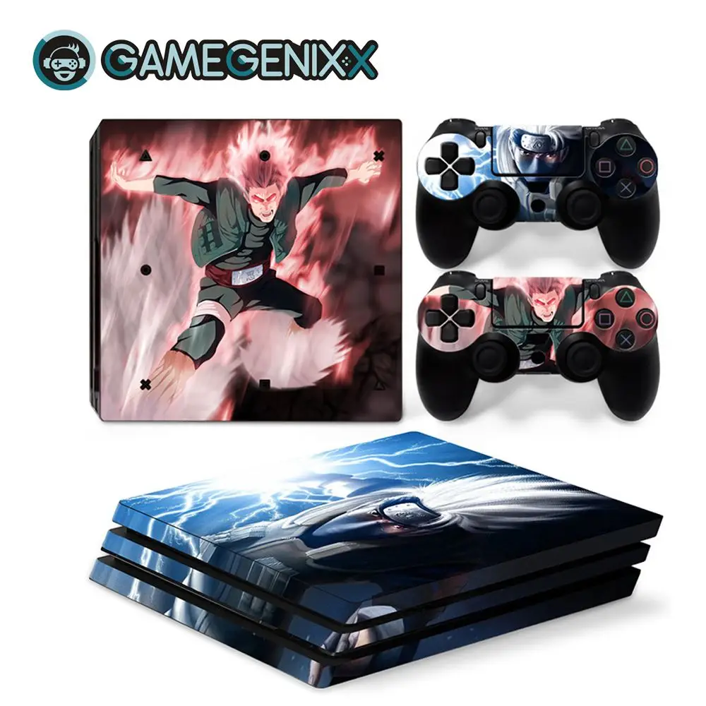 Naruto GAMEGENIXX Кожа Наклейка виниловая оберточная крышка полный набор для PS4 Pro консоли и 2 контроллеров-Наруто - Цвет: Naruto