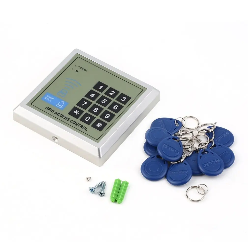 

1set Security Electronic RFID Proximity Entry Door Lock Access Control System + 10 Key Fobs hot search