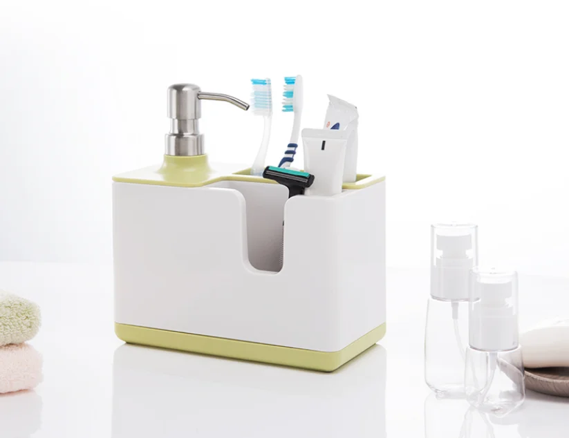 

Plastic Hand Liquid Soap Dispenser Pump Bathroom Accessories Storage Container Organizer Kitchen Sink Drain Bottle