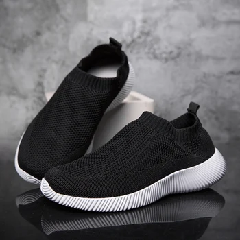 

Damyuan Women's Shoes Breathable womens shoes flats High elastic sock shoes Indoor house shoes Light casual shoes Plus size 43