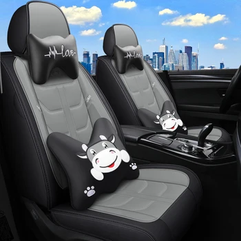 

Full Coverage Eco-leather auto seats covers PU Leather Car Seat Covers for nissan murano z51 navara d40 note patrol y61 y62