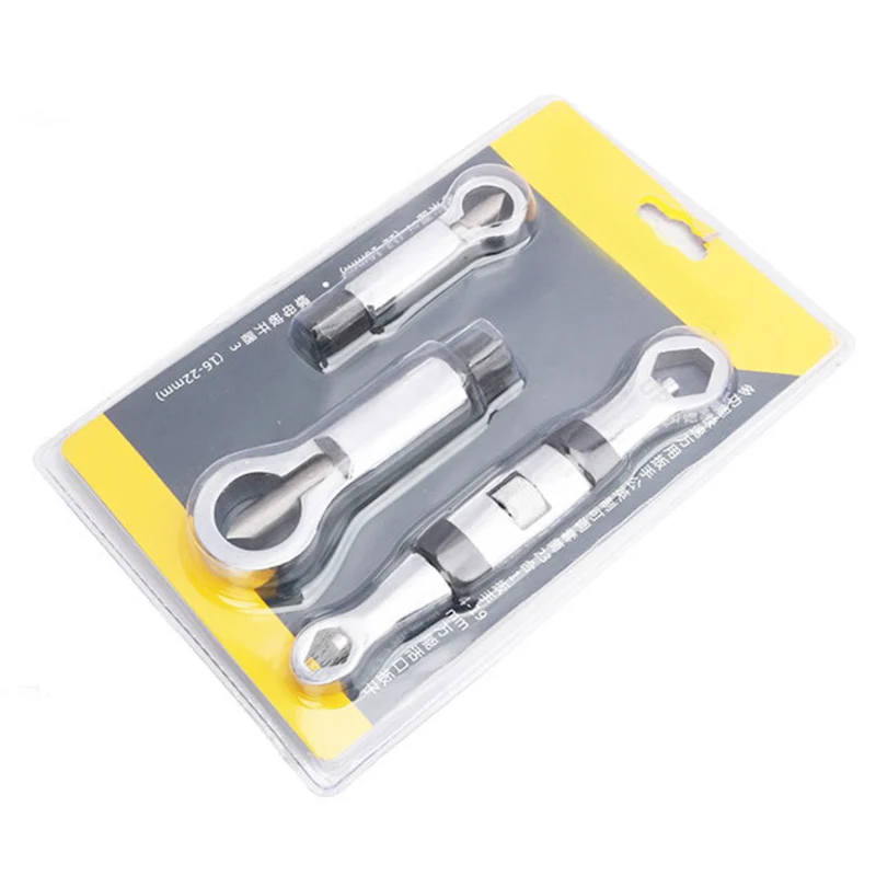 3Pcs Adjustable  Duty Rust Resistant Damaged Nut Splitter Remover Rusty Nut Splitter Spanner Remove Cutter Tool Steel Wrench Hex