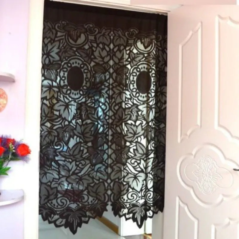 French Style Lace Cutwork Door Curtain Window Drape Valance Room Kitchen Divider 