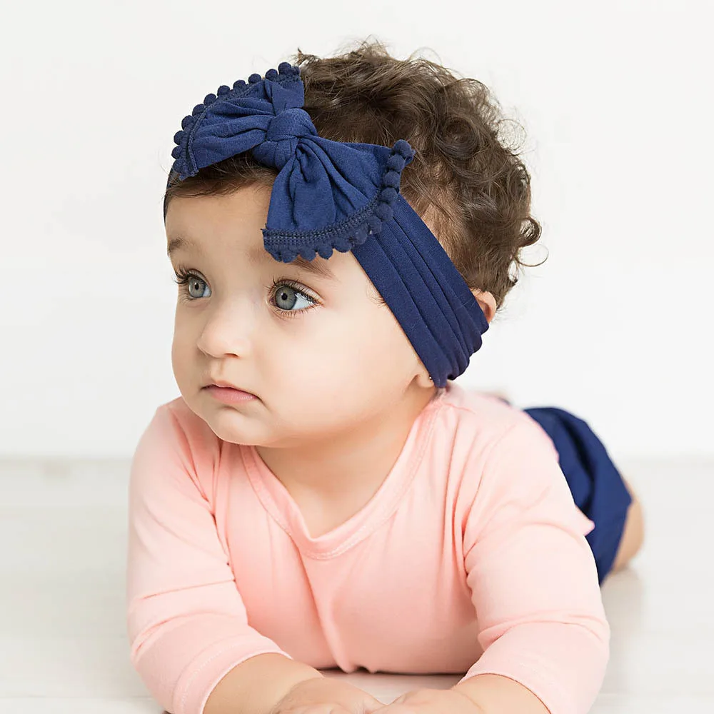 new baby headband Infant hair accessories Baby Toddler Infant Bowknot Headband Stretch Headwear Gift Toddlers headwrap