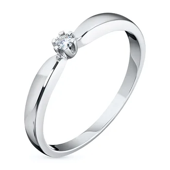 

White gold ring with a diamond e0901kts05151500