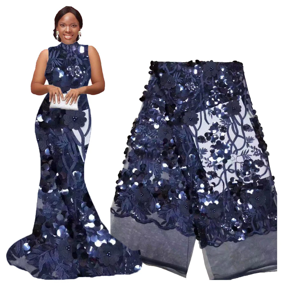 ^Cheap Embroidery african lace fabric 2020 high quality lace navy blue fabric sequin nigerian lace fabrics for wedding party dresses ^Cheap Embroidery african lace fabric 2020 high quality lace navy blue fabric sequin nigerian lace fabrics for wedding party dresses