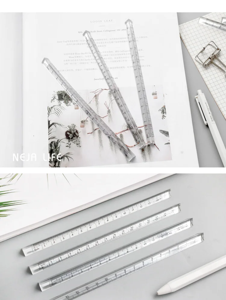 1PC Transparent Triangle Ruler Stationery School Supplies 3 H05adb983932d49e59ec0a60fd305b23ff