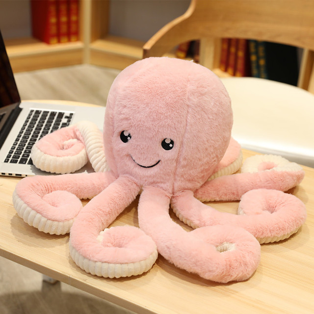 Lovely Simulation Octopus Pendant Plush Stuffed Toy Soft Animal Home Accessories Cute Animal Doll Children Birthday Gift
