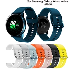 Силиконовый спортивный ремешок для Galaxy watch, активный смарт-ремешок для samsung Galaxy 42 мм, сменный ремешок