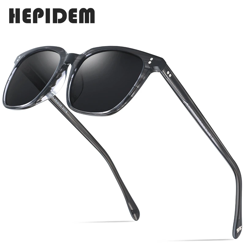 Hepidemアセテート偏光サングラス男性高品質のヴィンサングラス女性韓国サングラス9114 Men S Sunglasses Aliexpress
