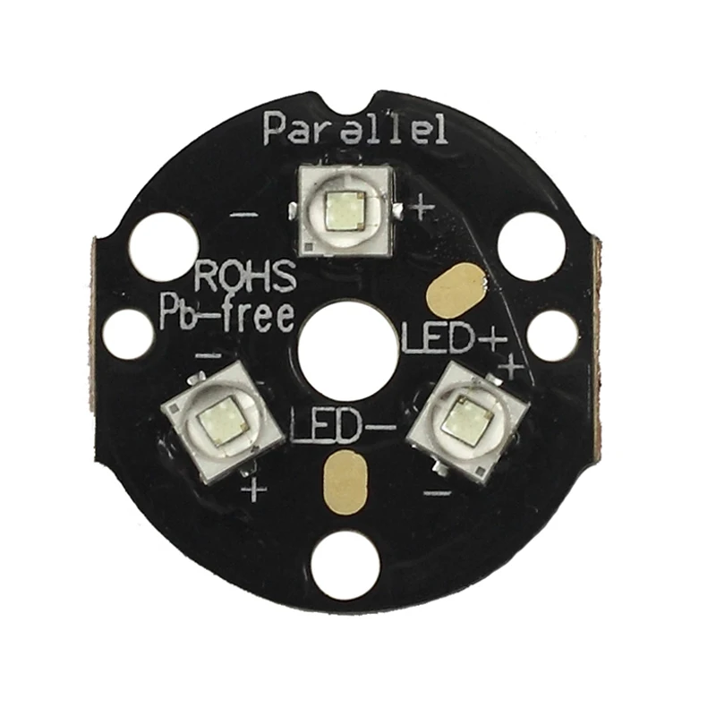 Тройной светодиодный излучатель Cree XP-E2 Green 3535 нм SMD с KDLITKER 20 мм DTP Copper MCPCB