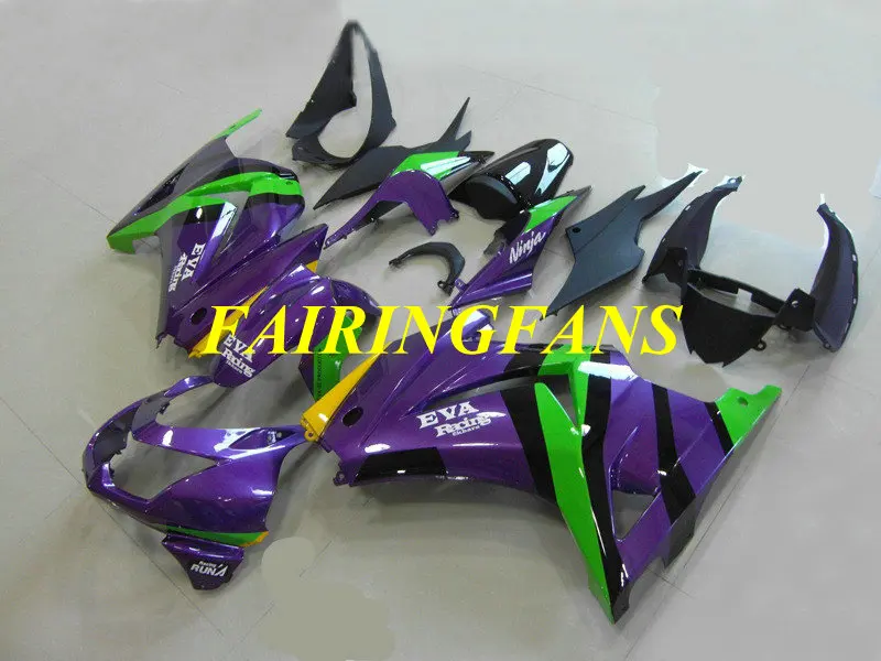 Комплект обтекателей для KAWASAKI Ninja ZX250R 08 09 10 11 12 ZX 250R 2008 2012 ABS фиолетовые Обтекатели