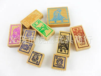 Цветная обучающая игрушка Huarong, цветная горячая штамповка, три царства, интеллектуальная головоломка, настольная игра