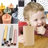2021 New Design 8 Colors Eco-Friendly Infant Feeding Cup With Straw Waterproof Sippy Cup Baby Drinking Bottles Baby Stuff 6