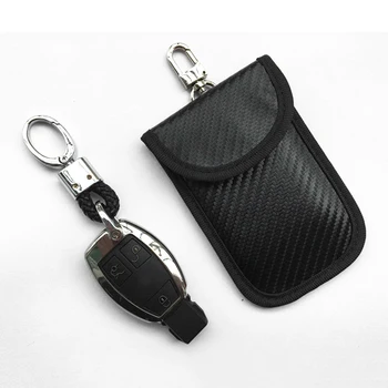 

Car Key Fob Signal Blocker Case Safety Keyless Entry Pouch Guard RFID Bag Cage