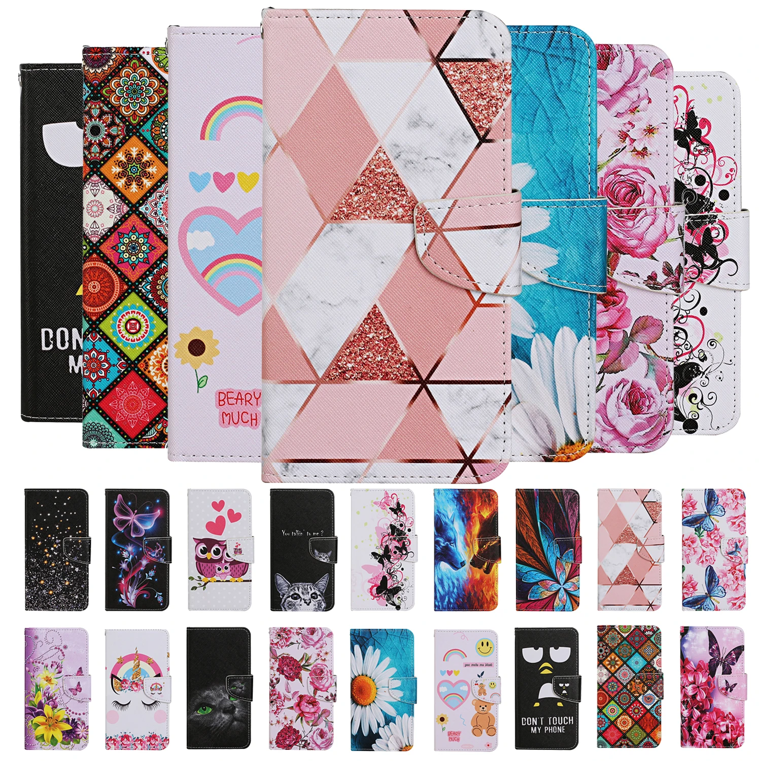 Custodia In Pelle A12 Per Samsung Galaxy A12 Custodia Per Samsung A12 A 12 A125F Sm-A125F/Dsn Custodia Flip Portafoglio Cover Verniciata