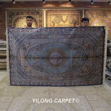 Yilong 5'x8' персидские ковры ручной вязки турецкий Восточный изысканный Шелковый ковер(ZQG324A