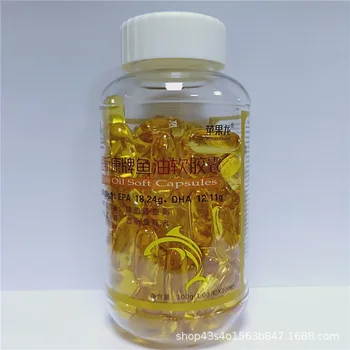

Apple Dragon Newskan Brand Fish Oil Soft Capsule 100 Fish Oil Soft Capsule Middle-aged Fish Oil Twice a Day, 1 Pill Each Time