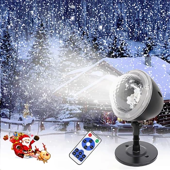 

Upgraded Christmas Snowflake Projector Light Decorative Lamp Light Waterproof Sparkling Landscape Holiday Xmas US/UK/EU/AU Plug