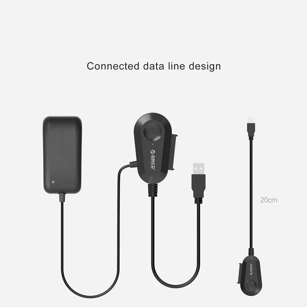 Адаптер ORICO SATA для USB USB3.0 с адаптером питания 12V 2A EU US Чехол для 2,5 дюймов 3,5 дюймов внешний SSD HDD жесткий диск