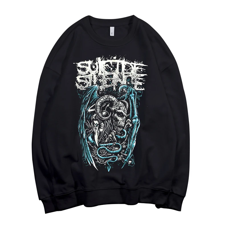 8 дизайнов SUICIDE SILENCE deathcore Pollover Толстовка Рок Толстовка демонический череп sudadera уличная флисовая верхняя одежда тяжелый металл