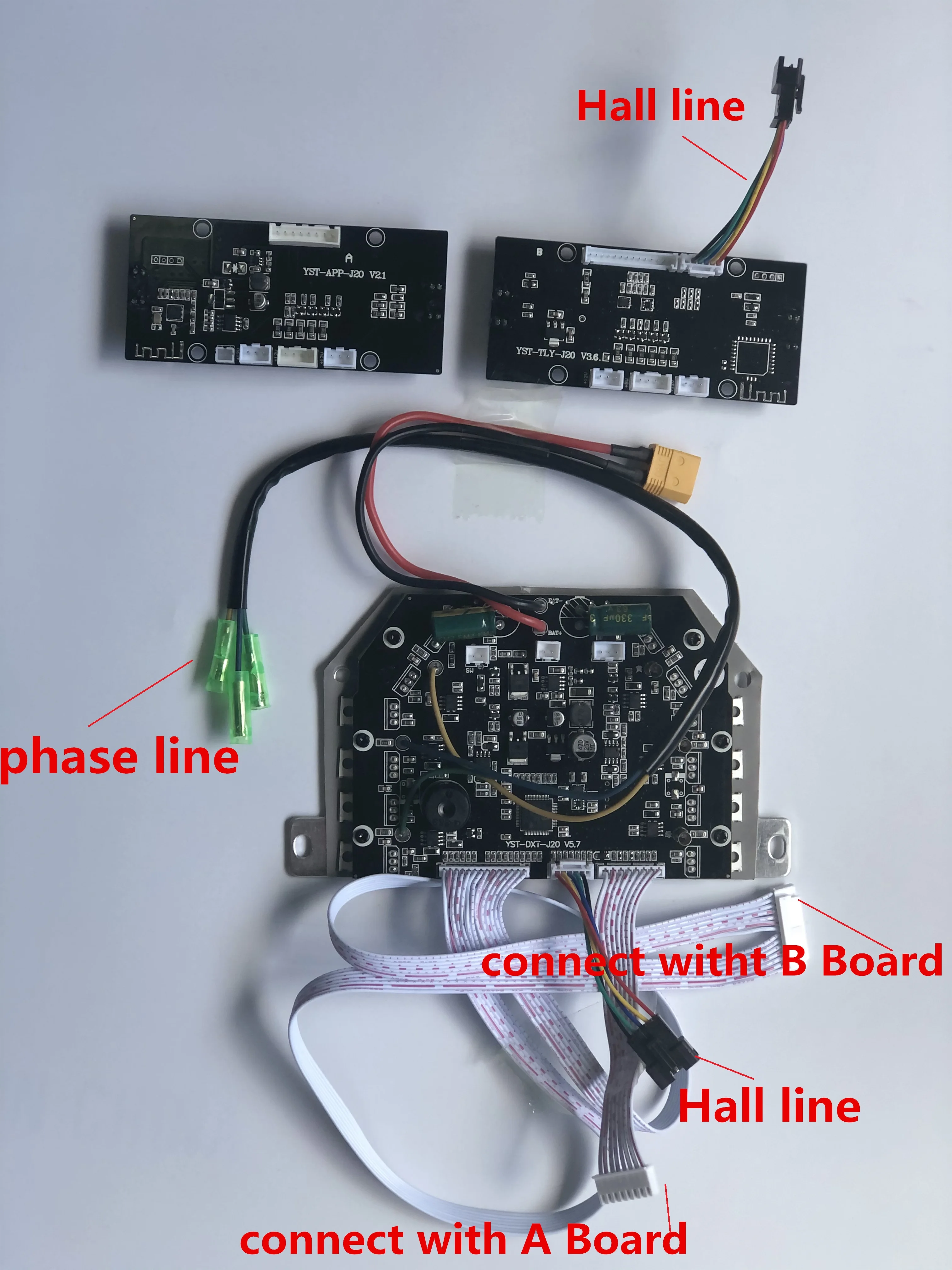 único, KCQ Motherboard, Hoverboard, acessórios de equilíbrio Scooter, 6,5 polegadas