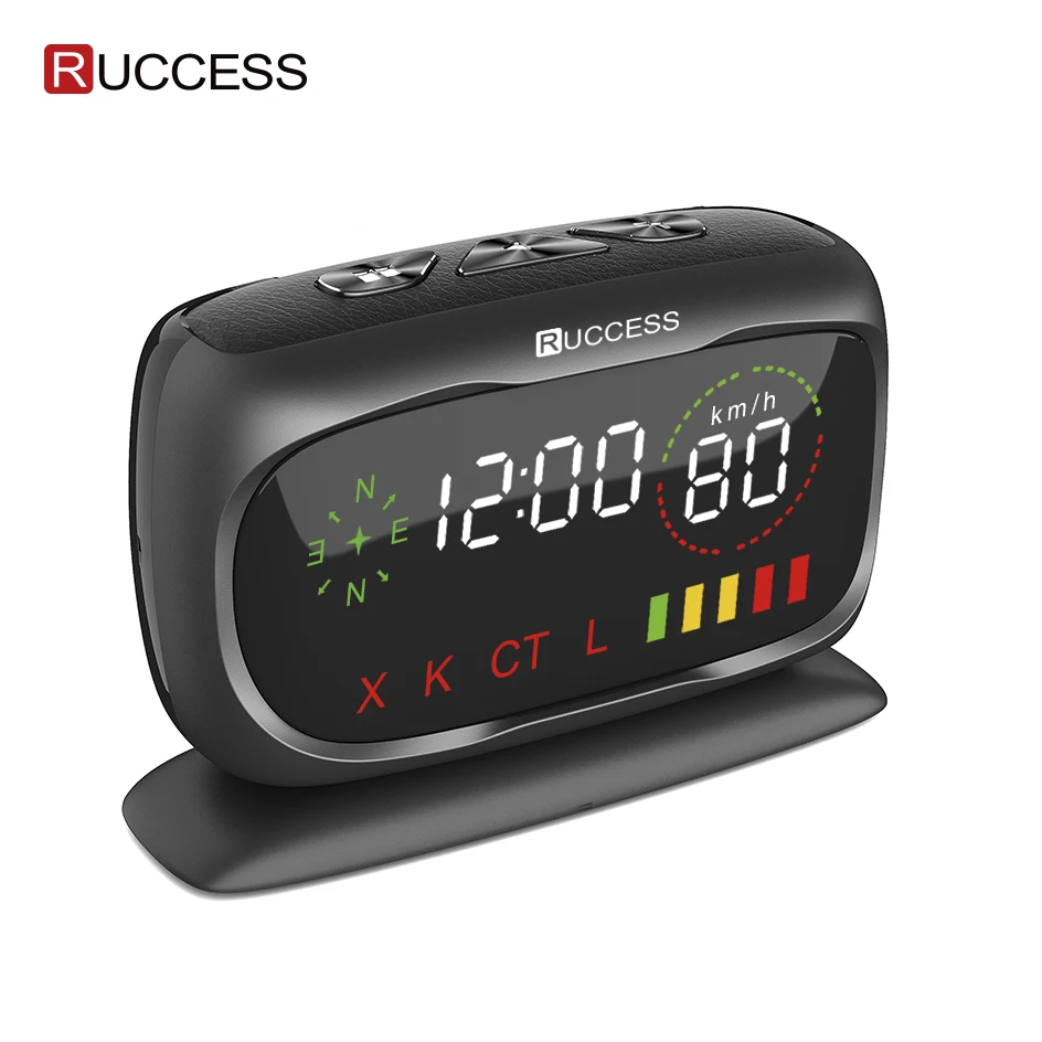 Черный RUCCESS Anti Radar Detector for Russia 2 in 1 GPS Antiradar Car Detector Police Speed Camera Detector Anti-radar for Car - Название цвета: Черный