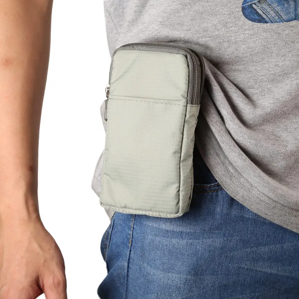 Маленькая сумка на плечо для сотового телефона с ремнем универсальная сумка-мессенджер через плечо поясная сумка чехол для сотового телефона Зажим для ремня чехол-кошелек