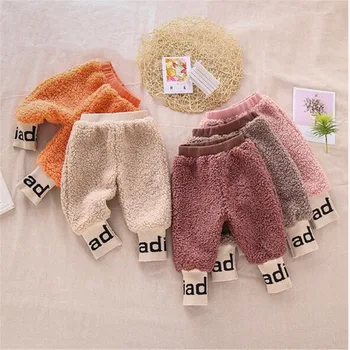 

Baby Pants Winter Thick Lamb Woolen Infant Baby Trousers Children Toddler Boy Girl Pants Velvet Pants For Girls Kids Pants Boy