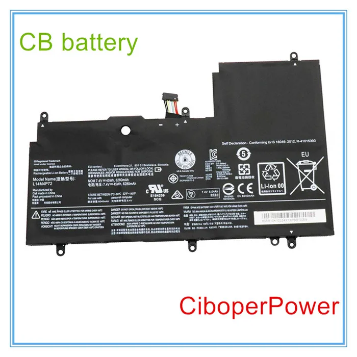 Оригинальное качество L14M4P72 L14S4P72 Батарея 7,4 V 45Wh для 14 Серия 700-14ISK