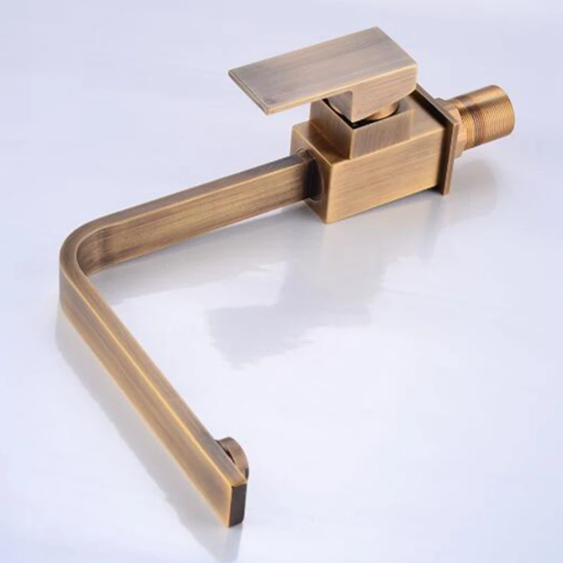  Kitchen Faucets Brass + Tube Kitchen Sink Water Faucet 360 Rotate Swivel Faucet Antique Bronze Mixe - 4000285528658
