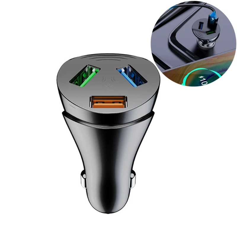 23GC автомобильное зарядное устройство с 3 портами USB для Ipad GPS сотового телефона