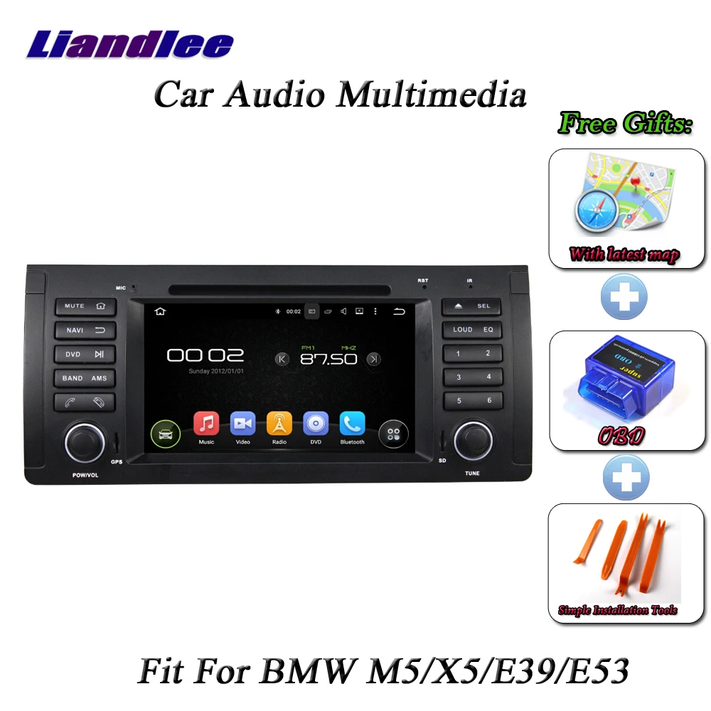 

Liandlee Car Android System For BMW M5 / X5 / E39 / E53 Radio CD DVD Player GPS Navi MAP Navigation HD BT TV Screen Multimedia