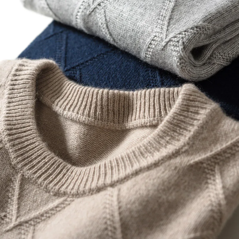 Кашемировый свитер, Мужской пуловер, осенняя зимняя одежда, hombre robe pull homme hiver, мужские деловые повседневные клетчатые свитера, мужской свитер