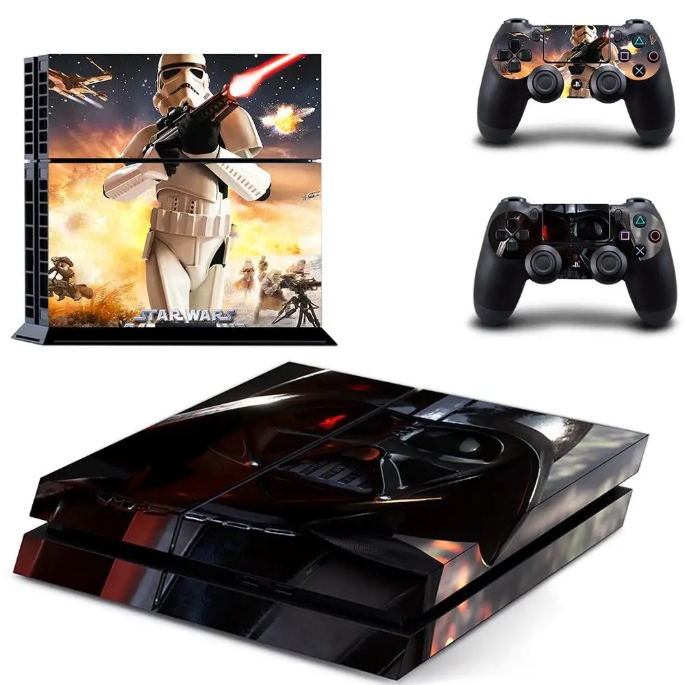 Star Wars Play station 4 наклейки s, PS 4 виниловые Наклейка для PS4 Pegatinas Adesivo для консоли playstation 4 и 2 контроллера - Цвет: DPTM1266