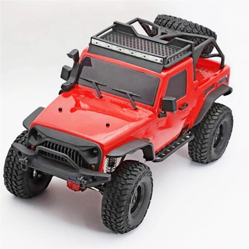 FBIL-Ex86100 Pro 1/10 2,4G 4Wd Rc автомобиль электрический скалолазание гусеничный Rc автомобиль открытый игрушки комплект-Красный