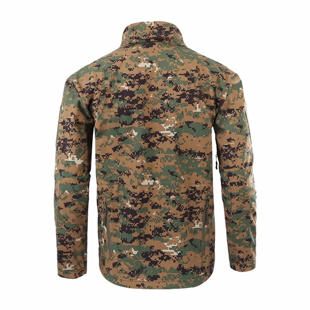 Военная Тактическая мужская куртка из кожи акулы мягкая оболочка водонепроницаемая ветрозащитная ветровка износостойкая Теплая мужская куртка